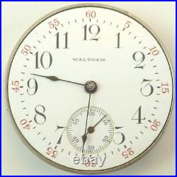 Waltham Riverside Pocket Watch Movement Spare Parts / Repair