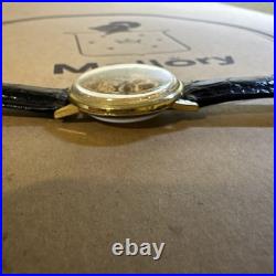 Waltham Royal Gold Tone Skeleton Watch As-Is For Parts Or Repair