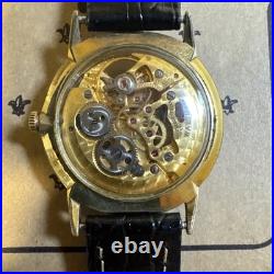Waltham Royal Gold Tone Skeleton Watch As-Is For Parts Or Repair