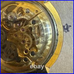 Waltham Royal Gold Tone Skeleton Watch As-Is For Parts Or Repair