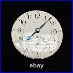 Waltham Vanguard 18s 21j Pocket Watch Movement & Dial for Parts Or Repair