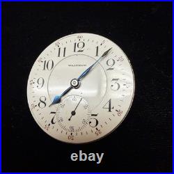Waltham Vanguard 18s 21j Pocket Watch Movement & Dial for Parts Or Repair