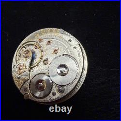 Waltham Vanguard 18s 21j Pocket Watch Movement & Dial for Parts Or Repair