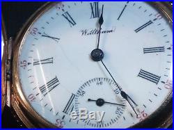 Waltham pocket watch. Broken. For watch repair/parts. 14K solid gold