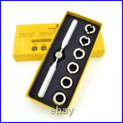 Watch Back Case Cover Opener Removal Set Wrench + 6 Dies Part Watch Repair Tools