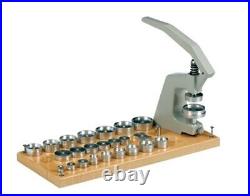 Watch Case Back Crystal Press Closer Tool Set of 25 Alloy Dies Included Parts