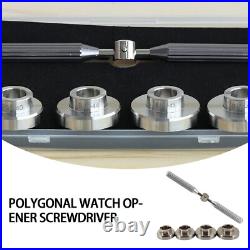 Watch Case Back Opener Kit 15-sided Polygon Repair Tool Remover