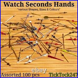 Watch Center Seconds Hands Assortment Of X 100, Spare Parts, Repair, Watchmaker