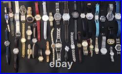 Watch Lot 104 Mixed Vintage Modern Men Women Quartz Tested Parts Or Repair