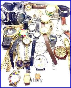 Watch Lot Casio Gruen Seiko Citizen & More Watch Lot Untested Parts Repair