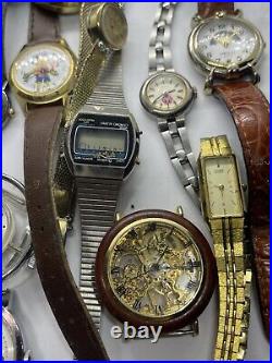 Watch Lot Casio Gruen Seiko Citizen & More Watch Lot Untested Parts Repair