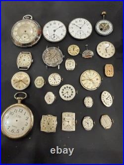 Watch Lot Movements Dials Parts Repair Bulova Elgin Waltham Accutron