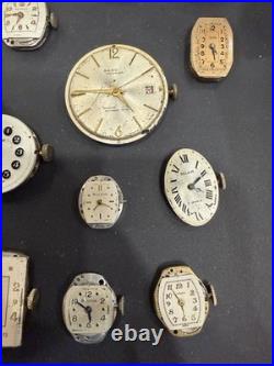 Watch Lot Movements Dials Parts Repair Bulova Elgin Waltham Accutron