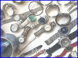 Watch Lot OVER 70 Mixed New Used Working Repair Parts Salvage Wristwatch