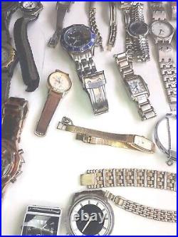 Watch Lot OVER 70 Mixed New Used Working Repair Parts Salvage Wristwatch