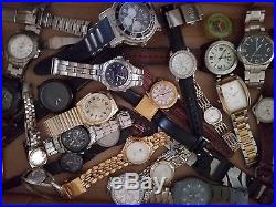 Watch Lot Of 27 Watches For Parts Repairs, Alfex Quartz Suisse Armitron Fossil