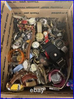 Watch Lot READ DESCRIPTION As-Is 15+ Pounds Some Name Brands (Parts or Repair)