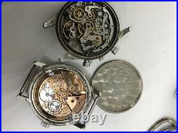 Watch Parts Lot For Repair Or Parts Rolex Omega Breitling Helvetia Mulco Venus