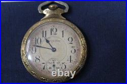 Watch Railroad Model Pocket Watch 2 1/16 Non Running As Is Parts Repair