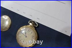 Watch Railroad Model Pocket Watch 2 1/16 Non Running As Is Parts Repair