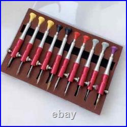 Watch Repair Tool Set 10PCS Metal Reamers Modify Watch Parts Watchmaker Kit