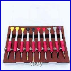 Watch Repair Tool Set 10PCS Metal Reamers Modify Watch Parts Watchmaker Kit
