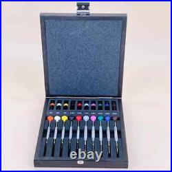 Watch Repair Tool Wooden Box Screwdriver Set For Bergeon 30081-A10 Spare Parts