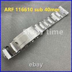 Watch Strap Bracelet Parts Silver Color 904L Steel Watchmaker Repair Tools 40mm