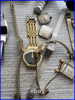 Watch lot -bulova/seiko/ movado/timex and others parts/repair
