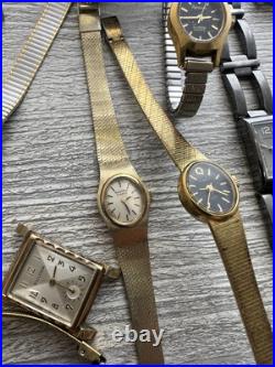 Watch lot -bulova/seiko/ movado/timex and others parts/repair