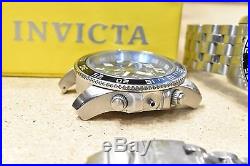 Watch lot of 5 Men's Invicta Diver Chrono Watches, AS IS for PARTS or REPAIR