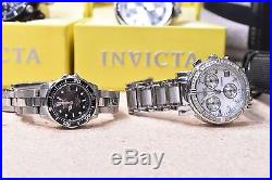 Watch lot of 8 Invicta Watches, Mens & Women's For PARTS or REPAIR Diver, Chrono