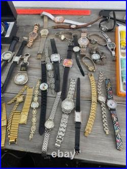 Watch lot parts repair over 50 watches