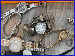 Watch lot parts repair over 50 watches