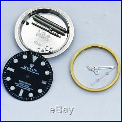 Watch repair parts for 116610 black submariner watch case kit FIT 2836 movement