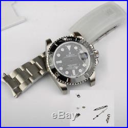 Watch repair parts for balck submariner watch case kit FIT 2836 movement 116600