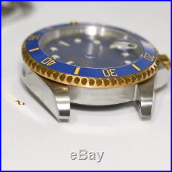 Watch repair parts for blue gold submariner watch case kit FIT 2836 movement