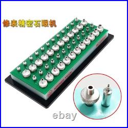 Watchmaker Jewelling Tool Aluminum Alloy Green 48Pcs Dies Watch Repair Parts