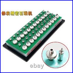 Watchmaker Jewelling Tool Aluminum Alloy Green 48Pcs Dies Watch Repair Parts