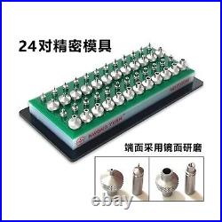 Watchmaker Jewelling Tool Aluminum Alloy Green 48Pcs Dies Watch Repair Parts