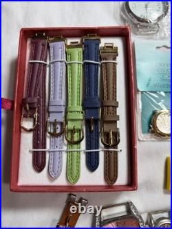 Watchmaker Lot 85 Watch Heads Cases Quartz Parts Repair Silver Spoon Geneva