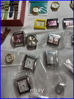 Watchmaker Lot 85 Watch Heads Cases Quartz Parts Repair Silver Spoon Geneva