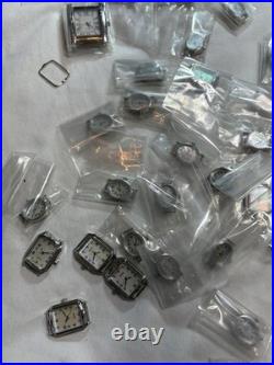 Watchmaker Lot 85 Watch Heads Cases Quartz Parts Repair Silver Spoon Geneva