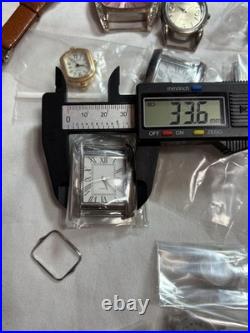 Watchmaker Lot 85 Watch Heads Cases Quartz Parts Repair Silver Spoon Geneva