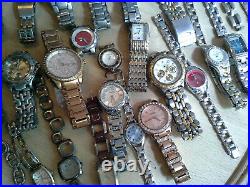 Wholesale Authentic Fossil Lot Of 50 Watches For Parts And Repairs