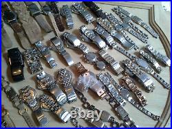 Wholesale Authentic Fossil Lot Of 50 Watches For Parts And Repairs