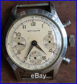 Wittnauer Valjoux 72 Stainless Steel Chronograph for Repair or Parts