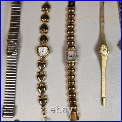 Women Parts & Repair Only Watch Lot Gold Tone Dainty Vintage NOT WORKING