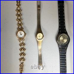Women Parts & Repair Only Watch Lot Gold Tone Dainty Vintage NOT WORKING