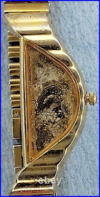 Womens Vintage Seiko Half Moon Asymmetrical 1F20-5D59 Watch Parts Repair lot